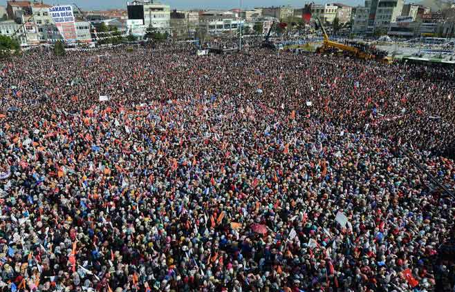 Erdoğan addresses huge crowds in Sakarya