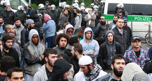 German Muslims  protest against extremism racism Daily Sabah