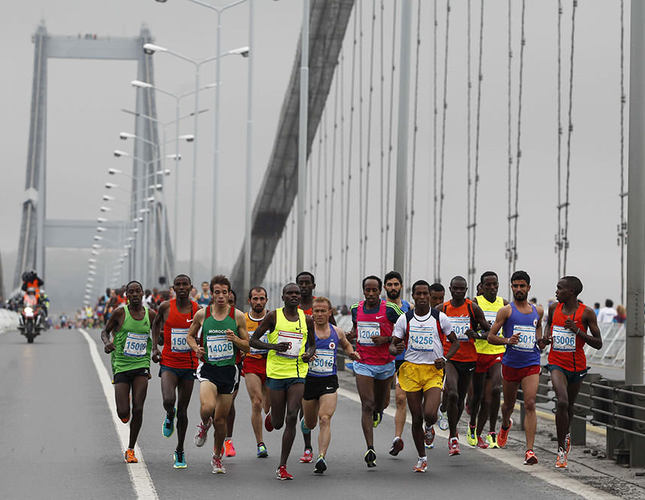 istanbul marathon spans two continents for the 36th time daily sabah