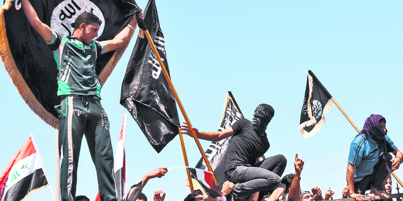  ISIS militants seek to establish a caliphate through capturing territories in Iraq and Syria.