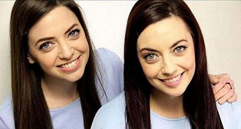 Niamh Geaney (left)  found her ideally identical twin Karen Branigan (right) through a social media campaign (Photo: Pic Facebook/TwinStrangers)