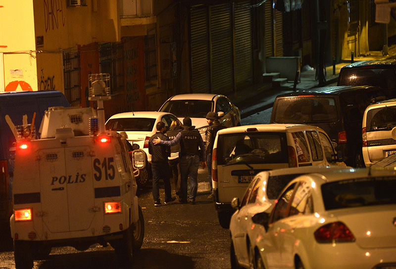 Operation against DHKP-C in Okmeydanu0131, Istanbul on April 2 (AA Photo)