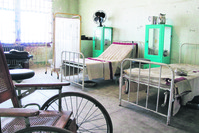 Visitors begin to discover the prison from the section where inmates used to receive navy blue uniforms that they were forced to wear for years, and the bathroom where they all showered together.