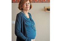 Primary school teacher Annegret Raunigk from Berlin, becoming the oldest mother of four in a single birth in the world (RTL Photo)