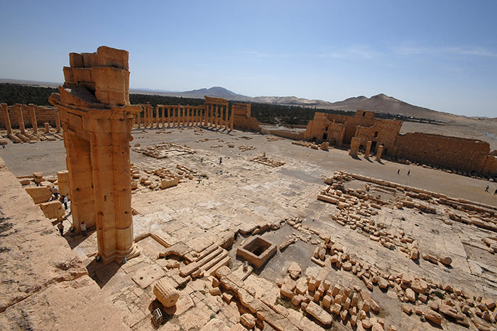A general view of the Temple of Bel in the historical city of Palmyra April 18, 2008 (Reuters Photo)