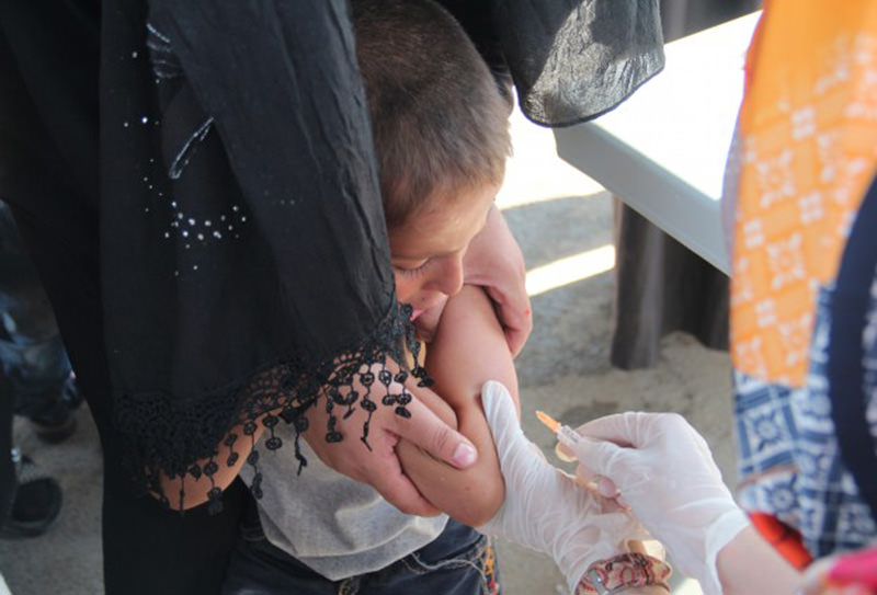 Turkey vaccinates 6,000 Syrian children (AA Photo)