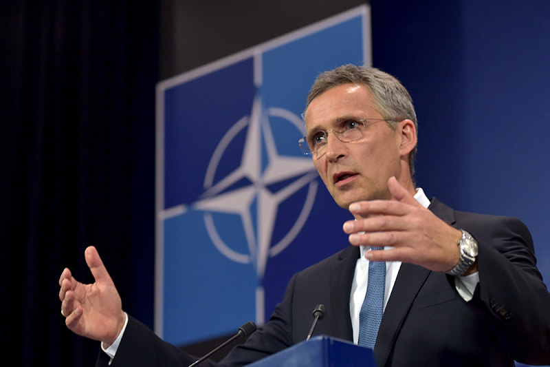 NATO Secretary General Jens Stoltenberg addresses a news conference after a meeting of the North Atlantic Council (NAC) in Defense Ministers session at the NATO headquarters in Brussels, Belgium, June 24, 2015 (Reuters Photo)