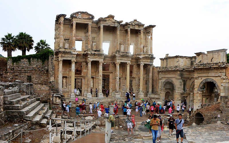The ancient city of Ephesus located in Turkey's u0130zmir province (AA Photo)