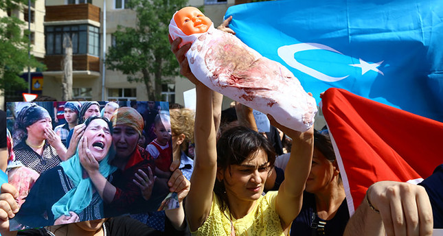 Turkish people protest China's Ramadan ban imposed on 