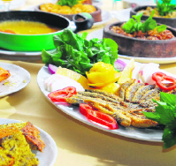 Fish and dishes made from corn flour from Trabzon province
