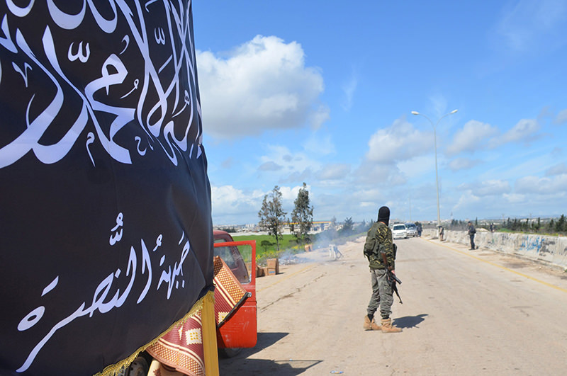 Members of al-Qaida's Nusra Front man a checkpoint in Idlib (March 2015) (Reuters Photo)  