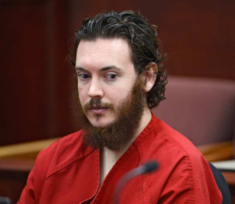 James Holmes sits in court for an advisement hearing at the Arapahoe County Justice Center in Centennial, Colorado (Reuters Photo)