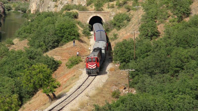 A train was destroyed because of the bombs planted by the PKK, resulting in mass damage in Erzincan.