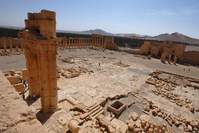 Monitors say part of the ancient Temple of Bel in Syria was destroyed by ISIS. (REUTERS Photo)