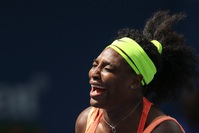 Serena Williams played against Roberta Vinci of Italy in the 2015 US Open Women's singles semifinals match on September 11, 2015. (AA Photo)
