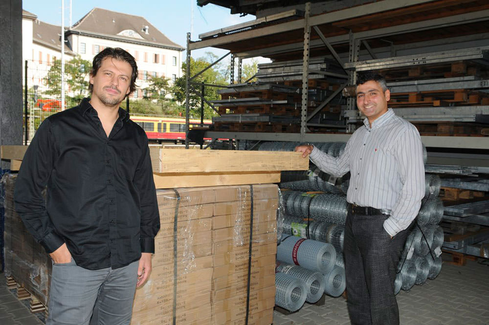 Değer and Ekrek in their facility in Berlin (Photo: Sabah Germany)