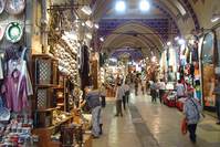 The Grand Bazaar in Istanbul is the heart of commerce and shopping in the city, where people do not purchase anything without bargaining first.