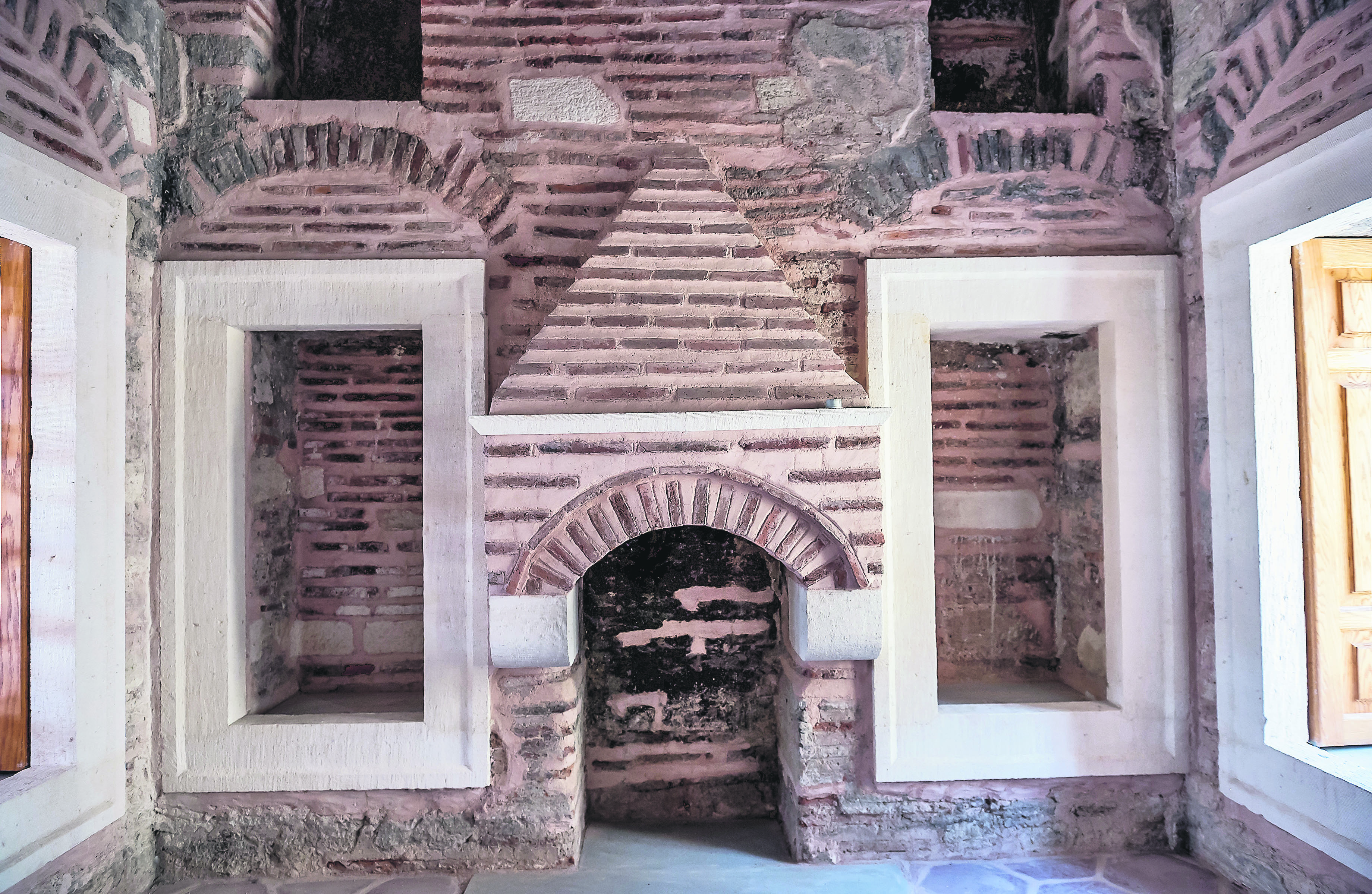 An interior view of the Siyavuş Pasha Madrasah.