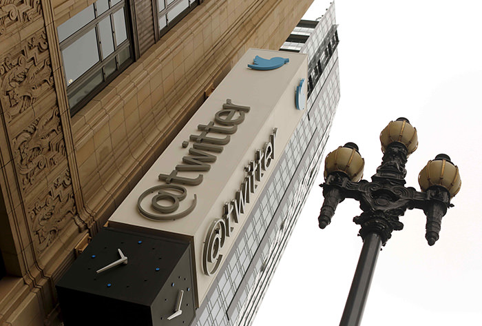 The Twitter logo is shown at its corporate headquarters in San Francisco, California in an April 28, 2015 file photo (Reuters Photo)