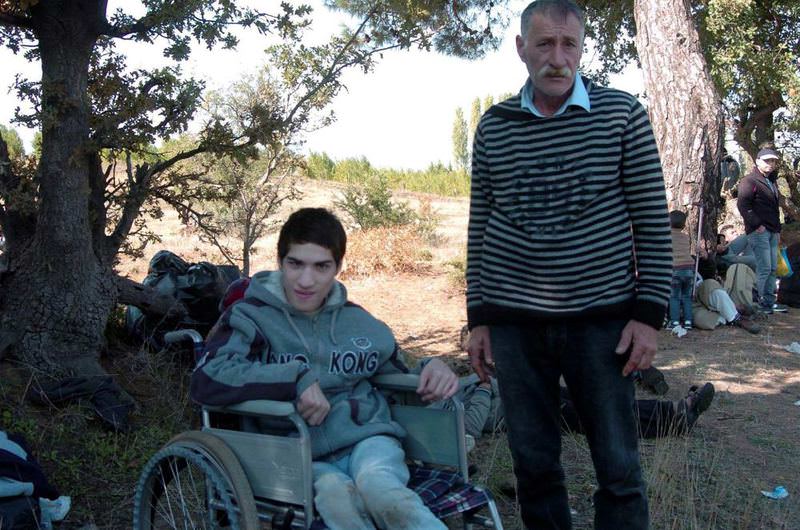 Haytham Dahan with his father, Saleh. With no end in sight for the Syrian war, he joined others searching for a better life in Europe. Others preferring to stay in Turkey benefit from a new UNICEF aid program.