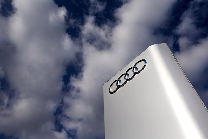 The Audi logo is seen at the entrance of the Audi powerplant in Brussels, Belgium in this September 28, 2015 file picture. (REUTERS Photo)