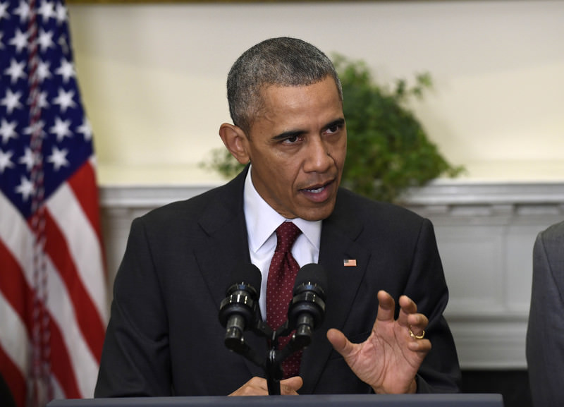 President Barack Obama speaks in the Roosevelt Room of the White House in Washington, Wednesday, Nov. 25, 2015. (AP Photo)