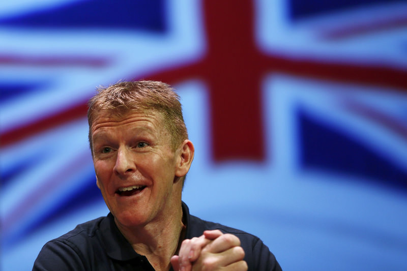 British astronaut Tim Peake speaks during a news conference at the Science Museum in London, Britain November 6, 2015. (REUTERS Photo)