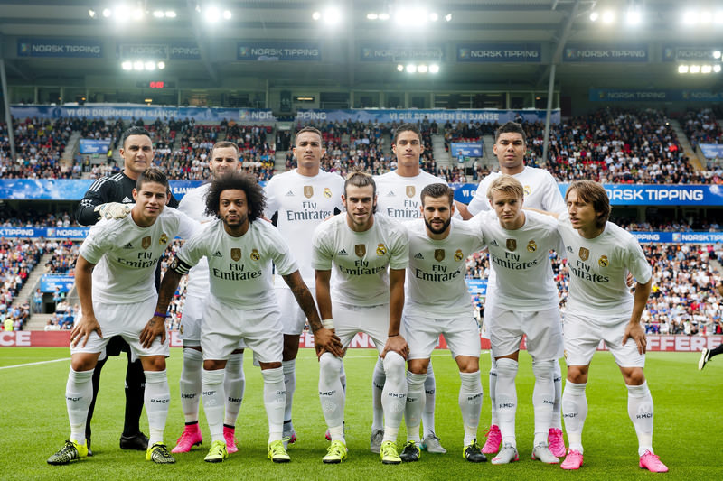 Real Madrid poses prior to the friendly soccer match with Valerenga IF, 09 August 2015. (EPA Photo)