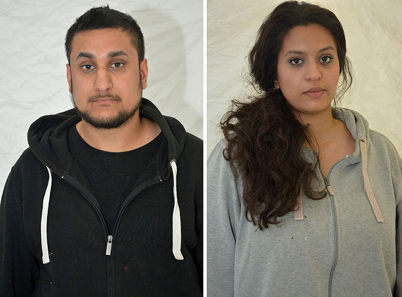 This photo provided by Thames Valley Police shows Mohammed Rehman, left and his wife Sana Ahmed Khan. (AP Photo)