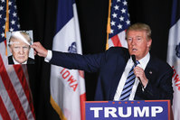 Republican presidential candidate Donald Trump speaks during a campaign stop in Council Bluffs, Iowa, Tuesday, Dec. 29, 2015. (AP Photo)