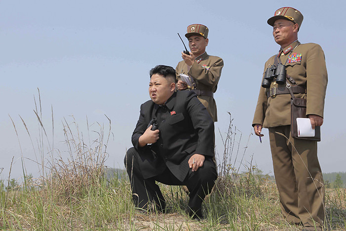 North Korean leader Kim Jong Un (Center) (Reuters Photo)