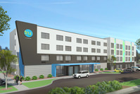 This image provided by FRCH via Hilton shows a rendering of a new hotel brand named Tru.