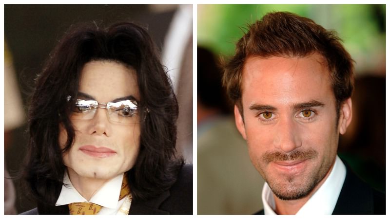 Fiennes (R) is set to play Michael Jackson in a new UK comedy.
