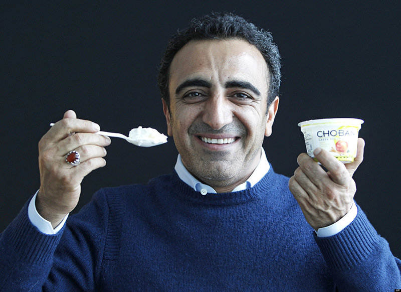 In this Jan. 13, 2012 photo, Hamdi Ulukaya, CEO of Chobani Greek Yogurt, poses at the Chobani plant in South Edmeston, N.Y. (AP Photo)