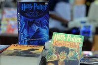 Harry Potter books on display in a shop. (AFP Photo)