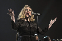 Singer Adele performs onstage at The 54th Annual GRAMMY Awards at Staples Center on February 12, 2012 in Los Angeles, California. (Photo by Lester Cohen/WireImage)
