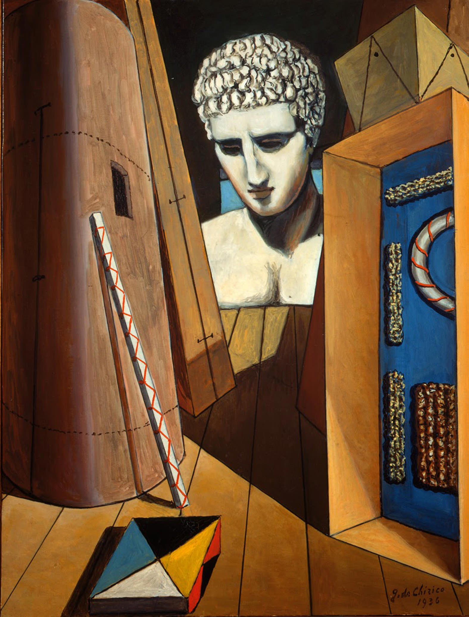 Metaphysical artist de Chirico's works displayed