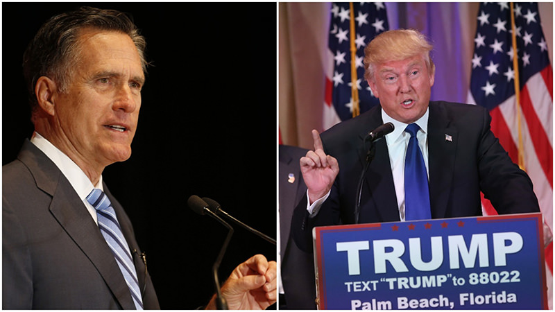 Mitt Romney called Donald Trump 'misogynistic, reckless fraud' who could destroy America. (AFP Photos)