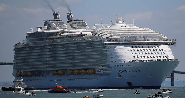 World's largest cruise ship Harmony of the Seas begins maiden journey ...