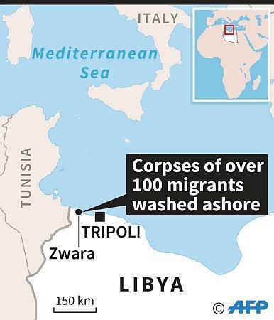 Bodies of 132 migrants trying to reach Europe have been found on western Libyan beaches over the past four days. 