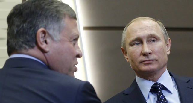 روسيا تلقت طعنة في الظهر، والعاهل الاردني يعزي بوتين خلال زيارته الى روسيا