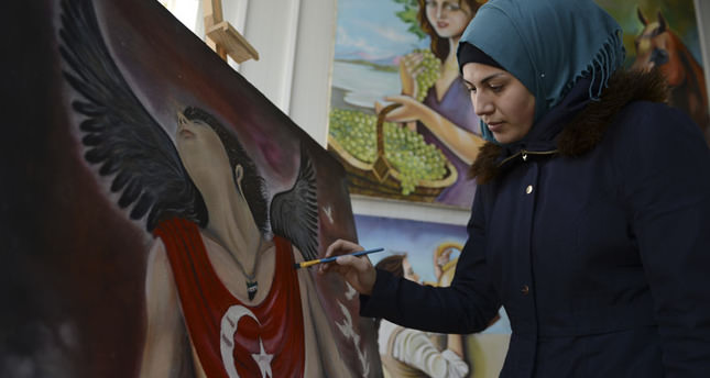 رسامون سوريون يدعمون منح مدينة كِليس جائزة نوبل للسلام