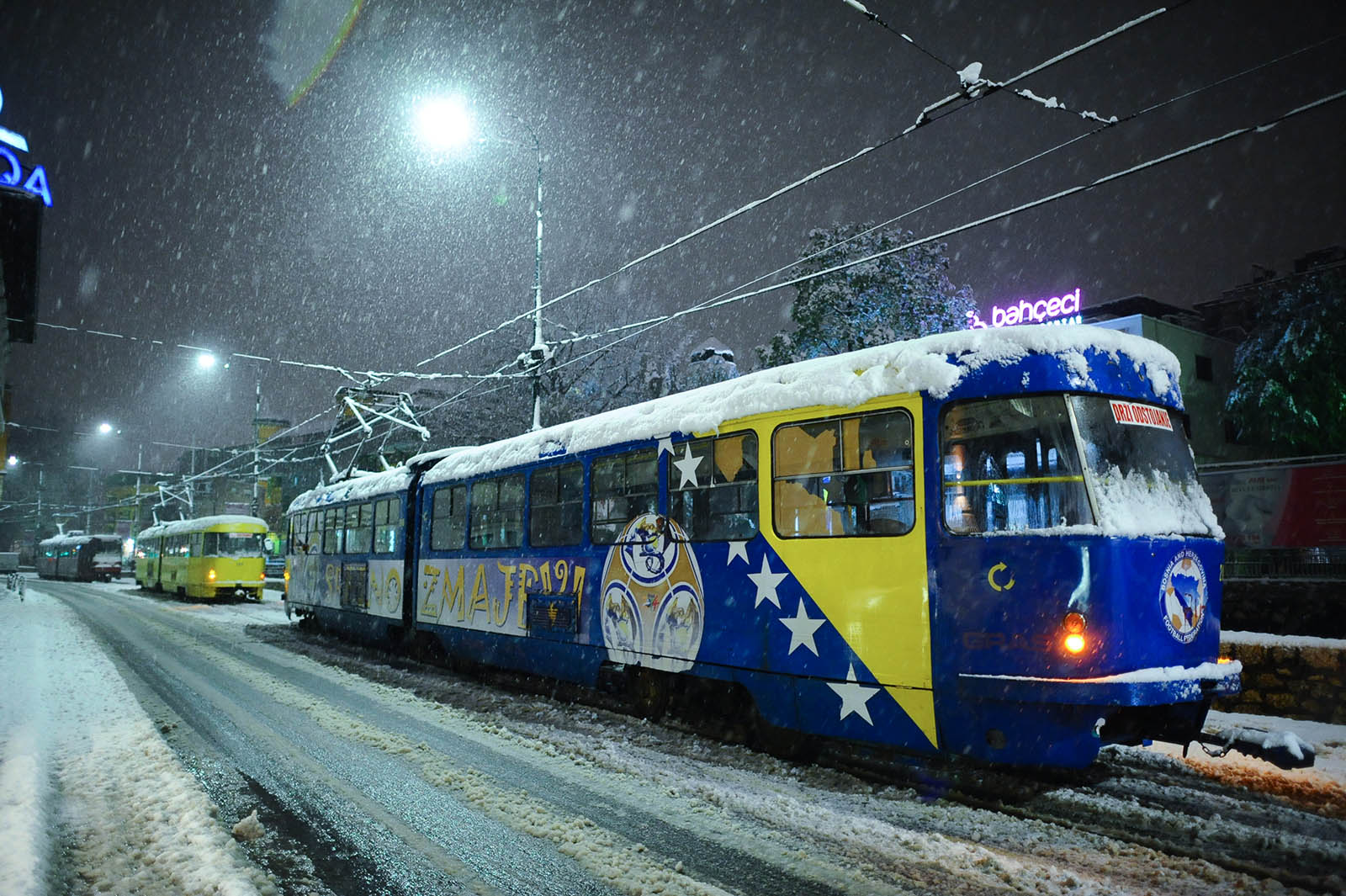 Sarajevo covered in snow 
