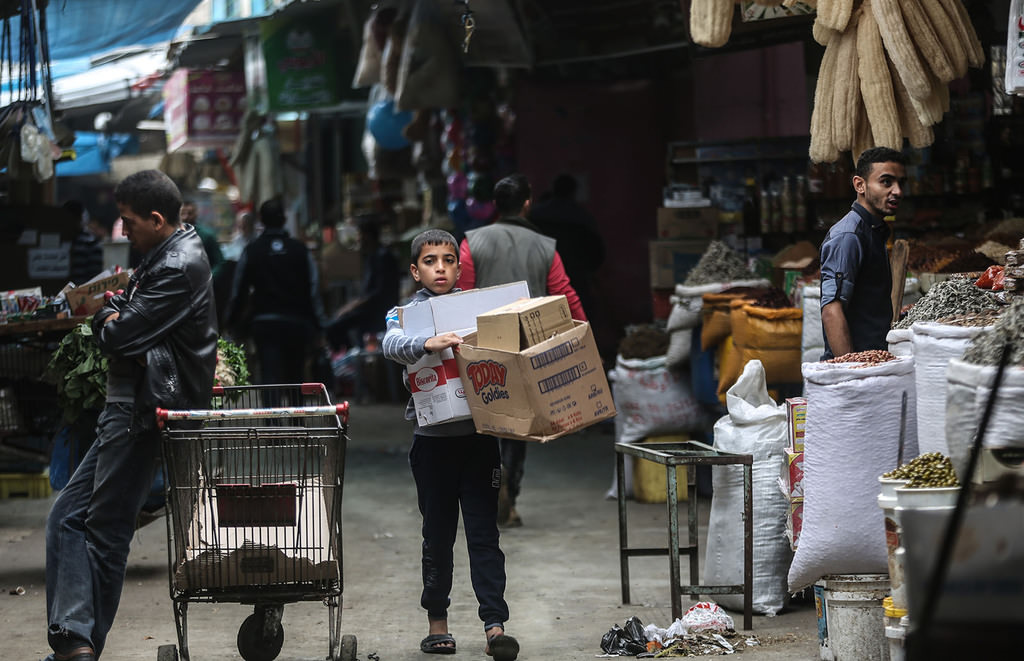 Most children have lost a family member during Israel's attacks. (AA Photo)