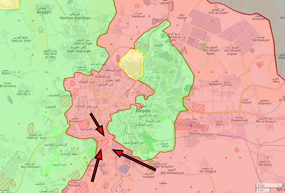 This route failed to function properly amid regime’s air and artillery strikes, and the regime launched a new attack in early September, laying siege on east Aleppo once again.