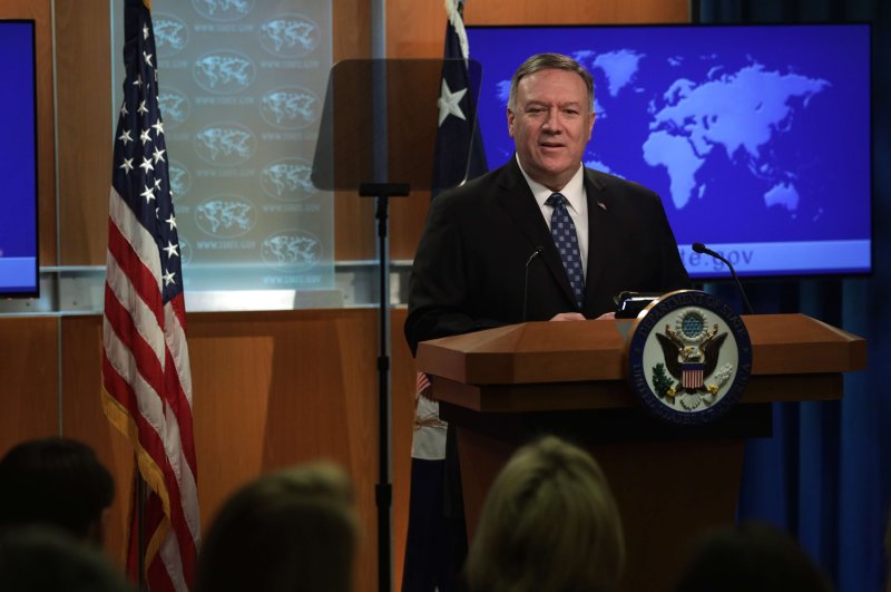 U.S. Secretary of State Mike Pompeo speaks during a news briefing at the State Department, Feb. 25, 2020, in Washington, D.C. (AFP Photo)