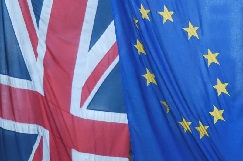A Union flag flies next to the flag of the European Union in Westminster, London, Britain, June 24, 2016. (Reuters File Photo)