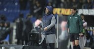 Okan Buruk gives instructions to his players during the match against Sporting Lisbon, Istanbul, Feb. 27, 2020. (AP Photo)
