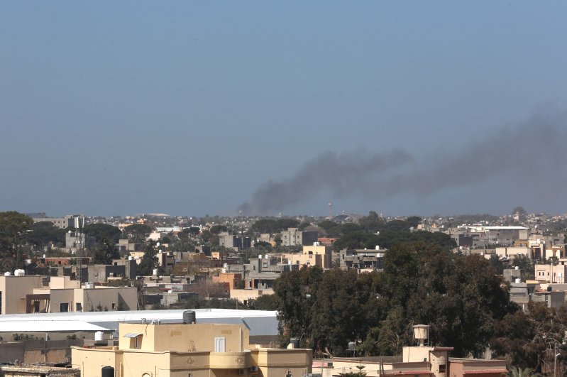 Forces loyal to eastern-based warlord Haftar have attacked Tripoli's Mitiga International Airport, Feb. 28, 2020 (AA Photo)