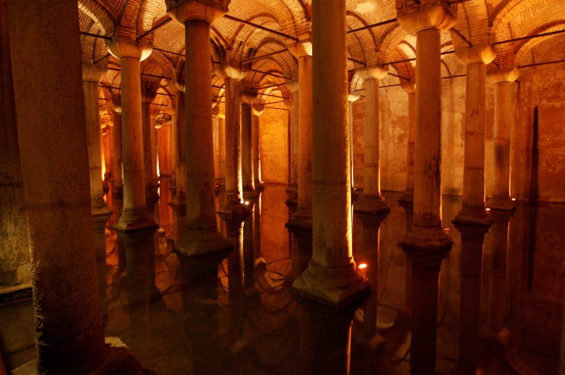Basilica Cistern is among places where admission fees are going up. (AA Photo)
